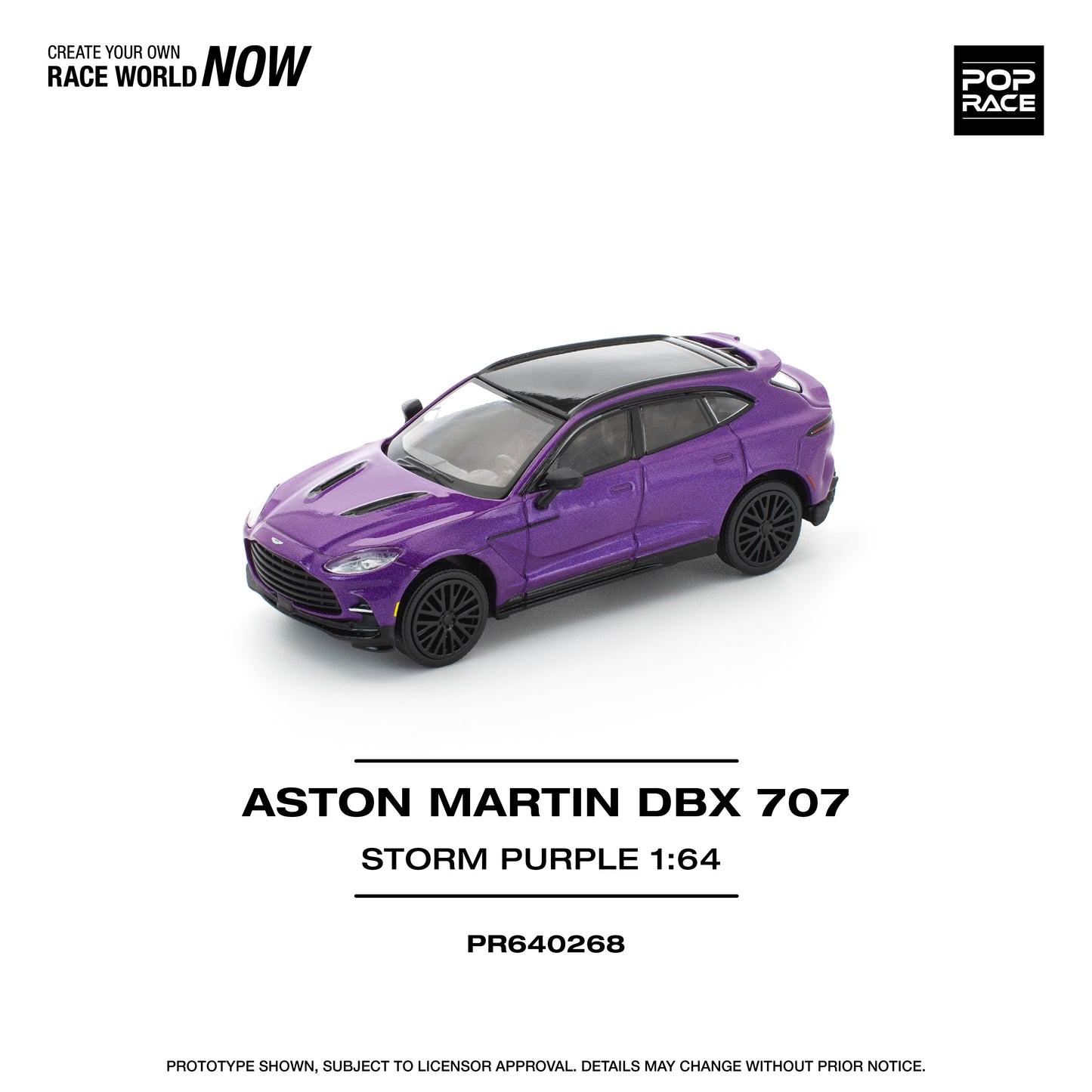 **PRE ORDER** Pop Race Aston Martin DBX 707 - Storm Purple