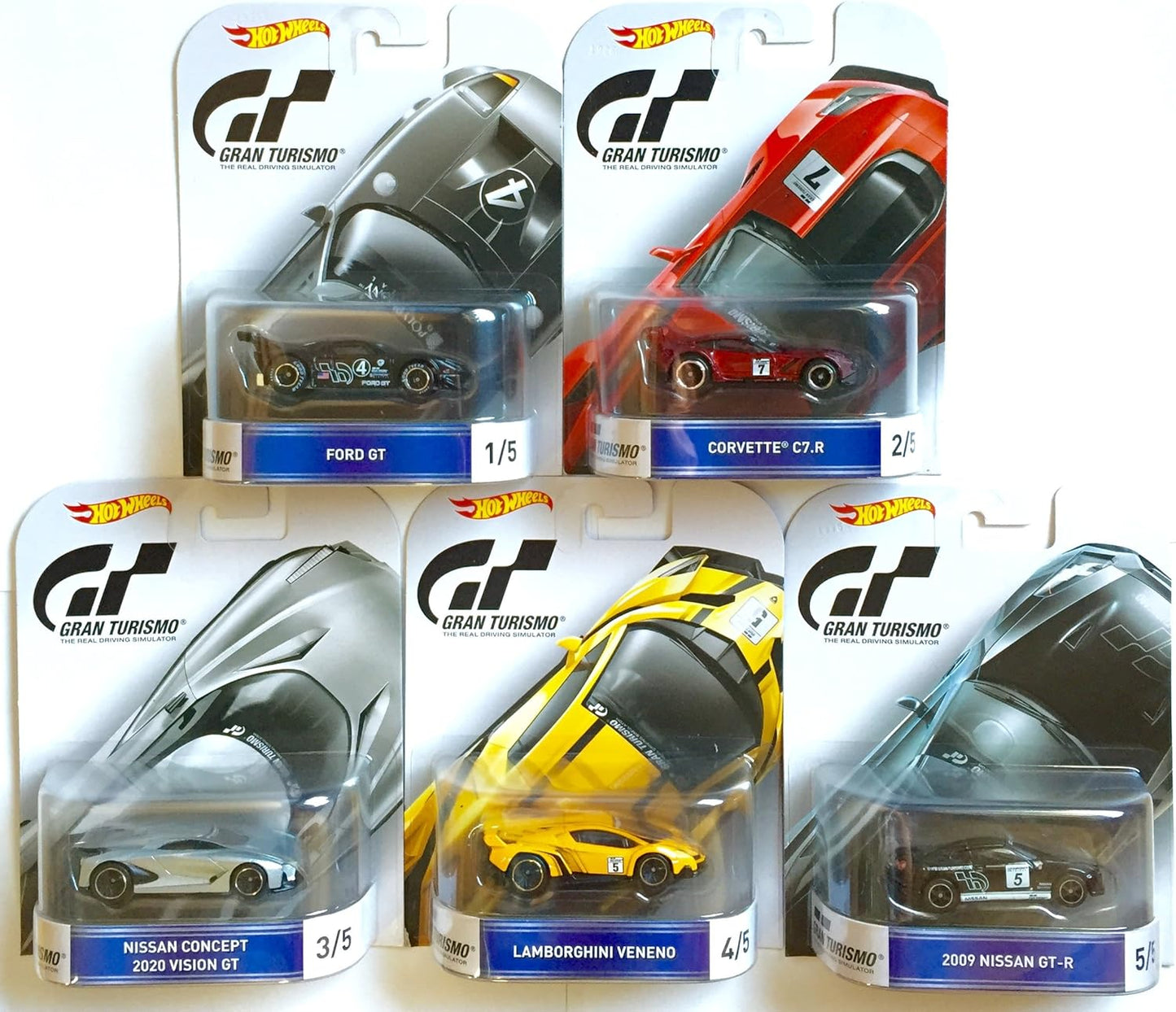 Hot Wheels Retro Entertainment Gran Turismo Set Of 5