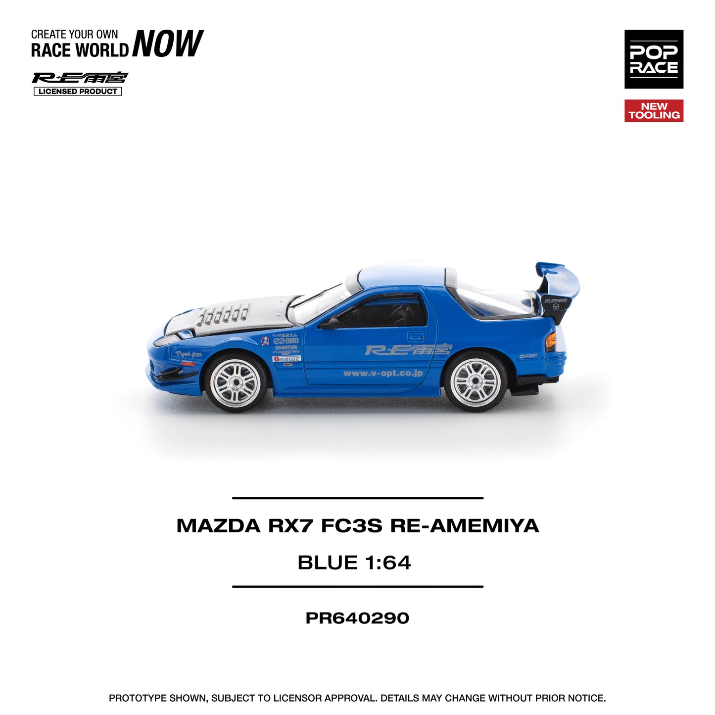 **PRE ORDER** Pop Race Mazda RX-7 FC3S RE-Amemiya - Blue
