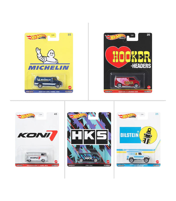 Hot Wheels Premium Pop Culture Van Set Of 5