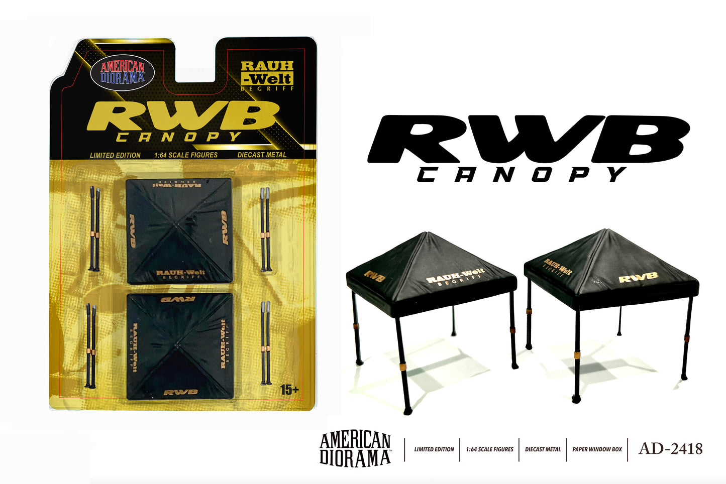 **PRE ORDER** American Diorama RWB Canopy Set