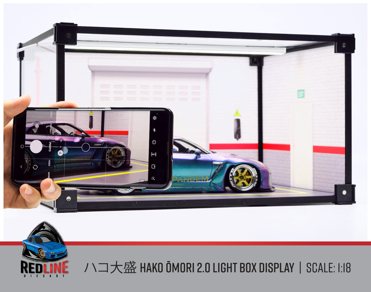 Dream Customs Hako Ōmori ハコ大盛 Light Box Display Case - Workshop Garage