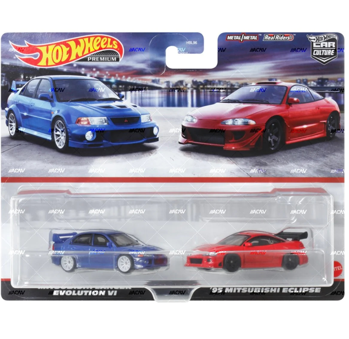 Hot Wheels Twin Pack Mitsubishi Lancer Evolution VI / Eclipse