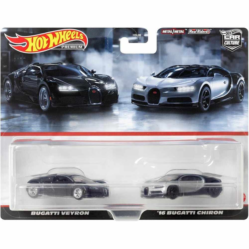 Hot Wheels Premium Twin Pack Bugatti Veyron / Chiron