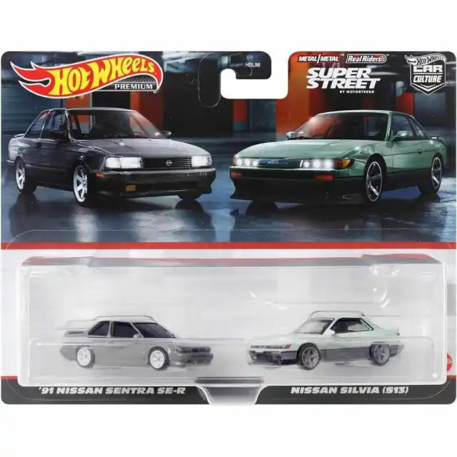 Hot Wheels Premium Twin Pack Nissan Silvia / Sentra