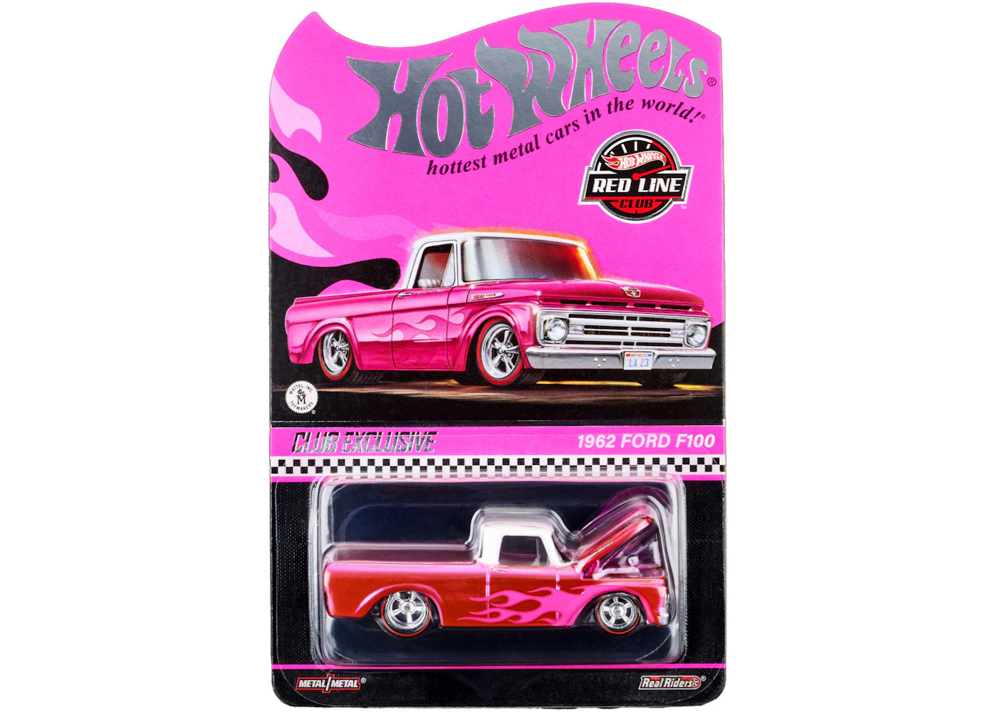 Hot Wheels Collectors RLC Exclusive Pink 1962 Ford F100 – Redline Diecast