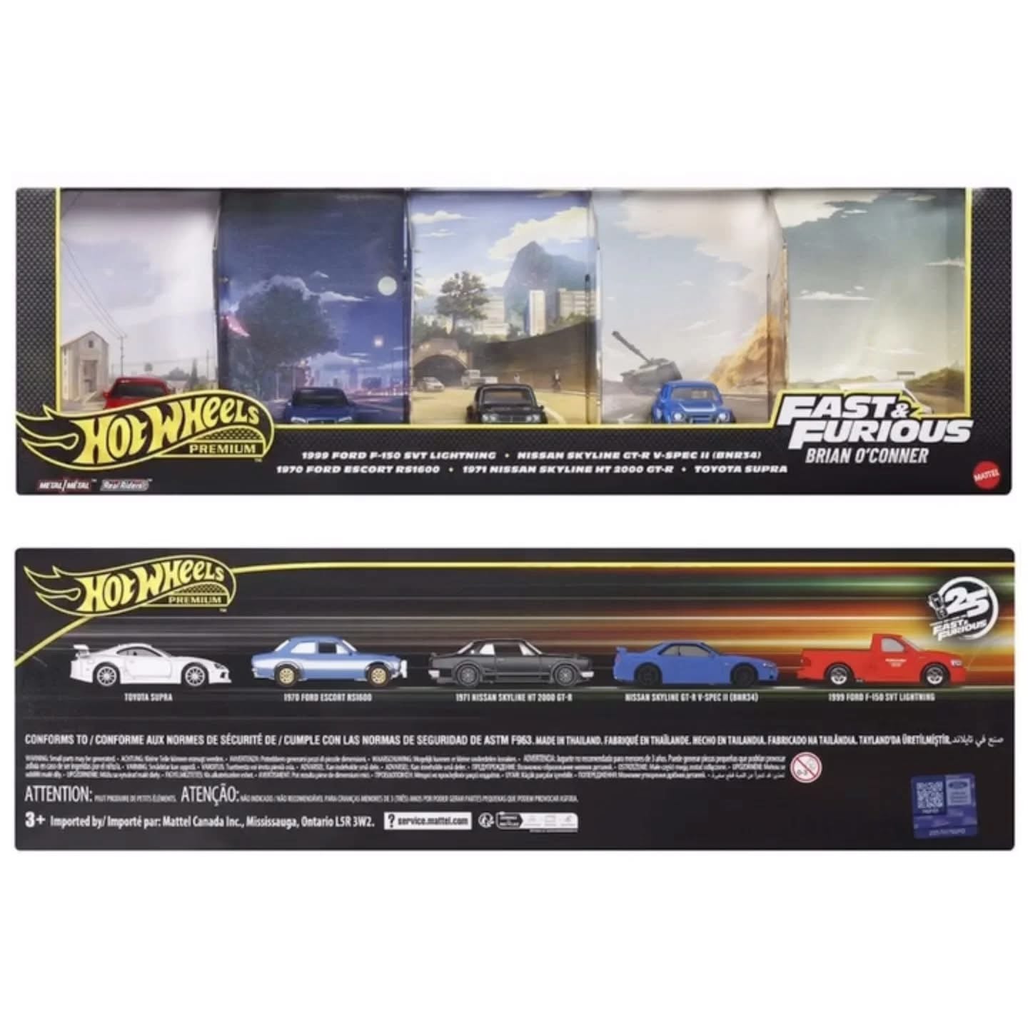 **PRE ORDER** Hot Wheels Premium Fast & Furious Box Set - Brian O'Conner