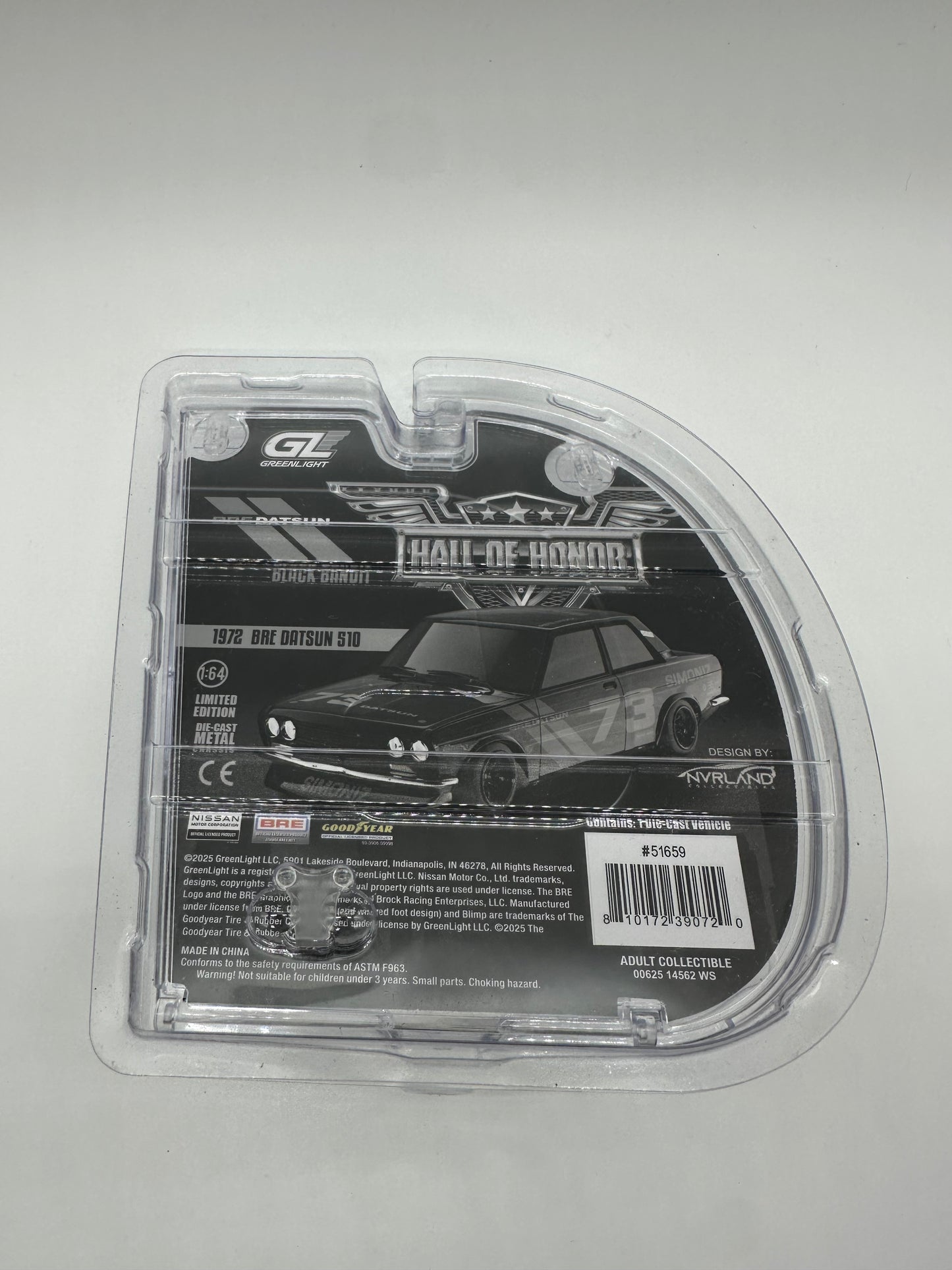 GreenLight 2025 Las Vegas Super Con Hall Of Honor Dinner Car BRE Datsun 510 Black Bandit 1 Of 500