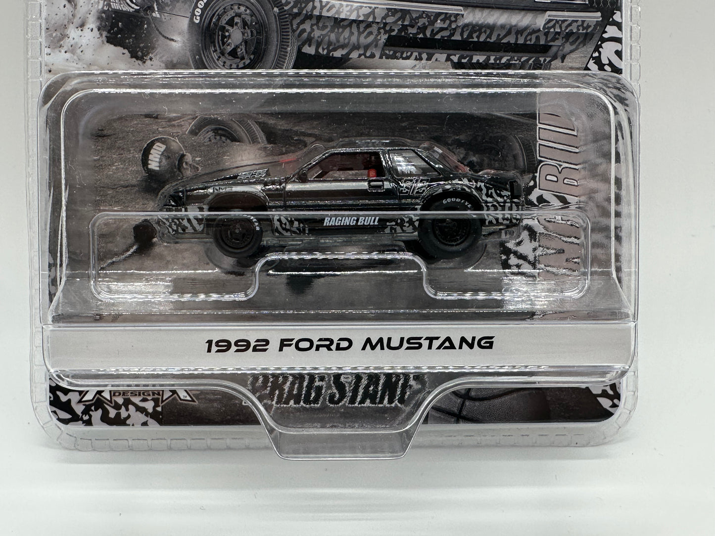 GreenLight 2025 Las Vegas SuperCon 1992 Ford Mustang Drag Stang Raging Bull - 1 Of 500