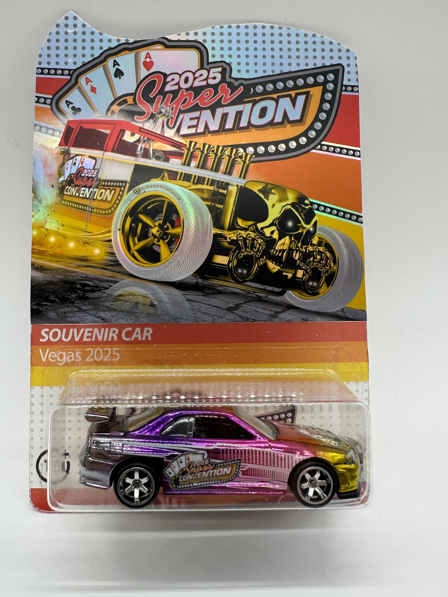 Hot Wheels 2025 Las Vegas SuperCon Nissan Skyline R34 GTR Souvenir Car