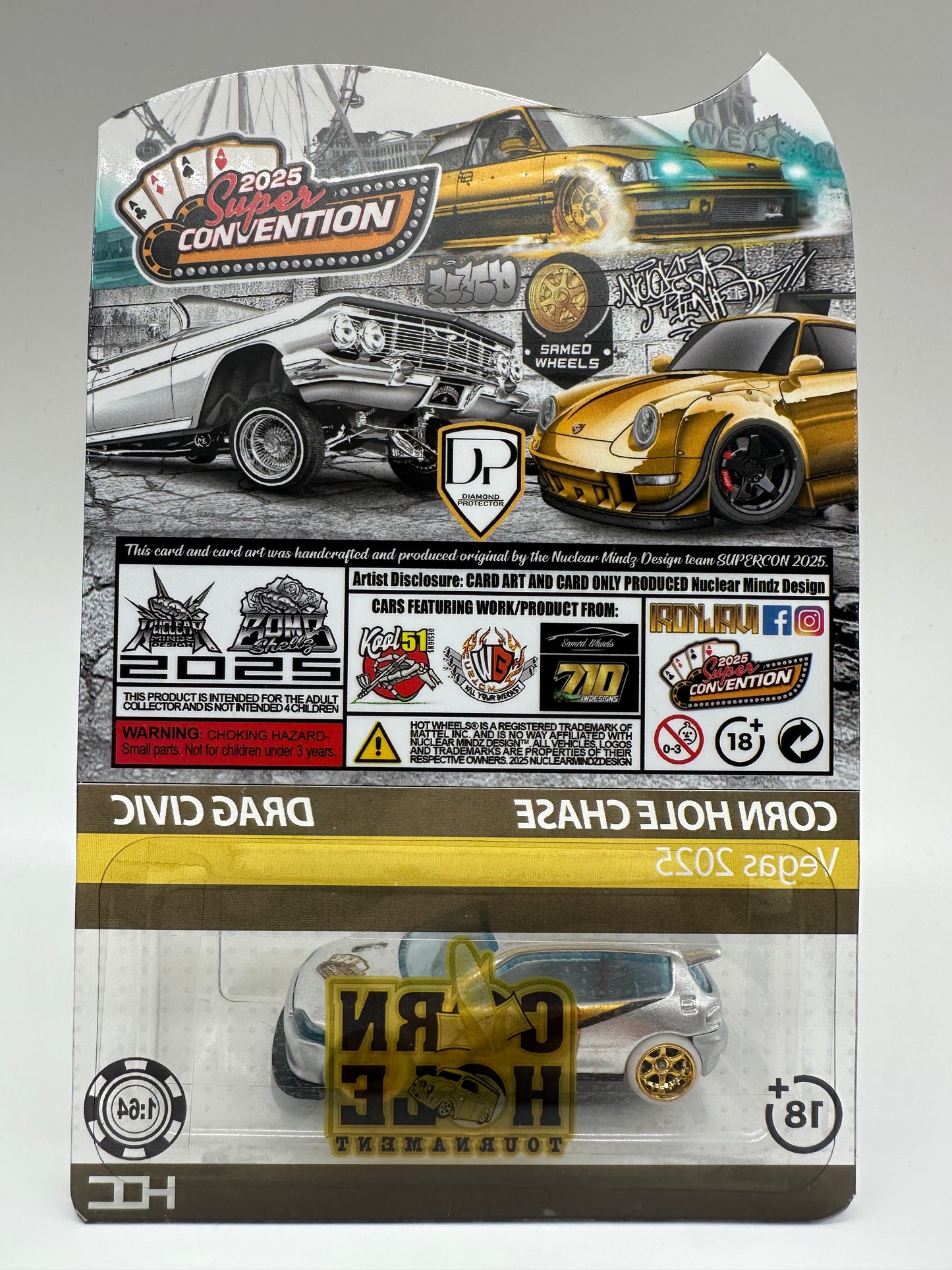 Hot Wheels 2025 Las Vegas SuperCon Corn Hole Chase Drag Civic