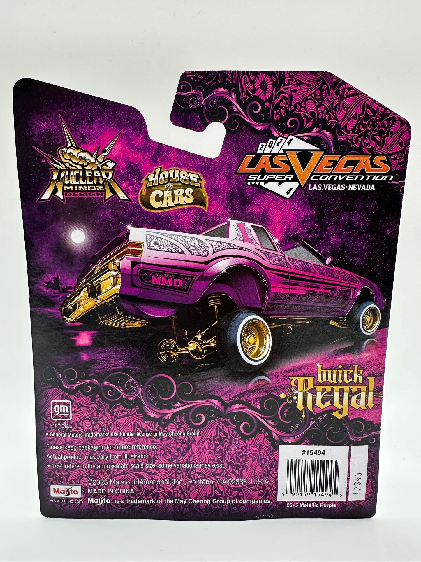 Maisto 2025 Las Vegas SuperCon 1987 Buick Regal - Purple