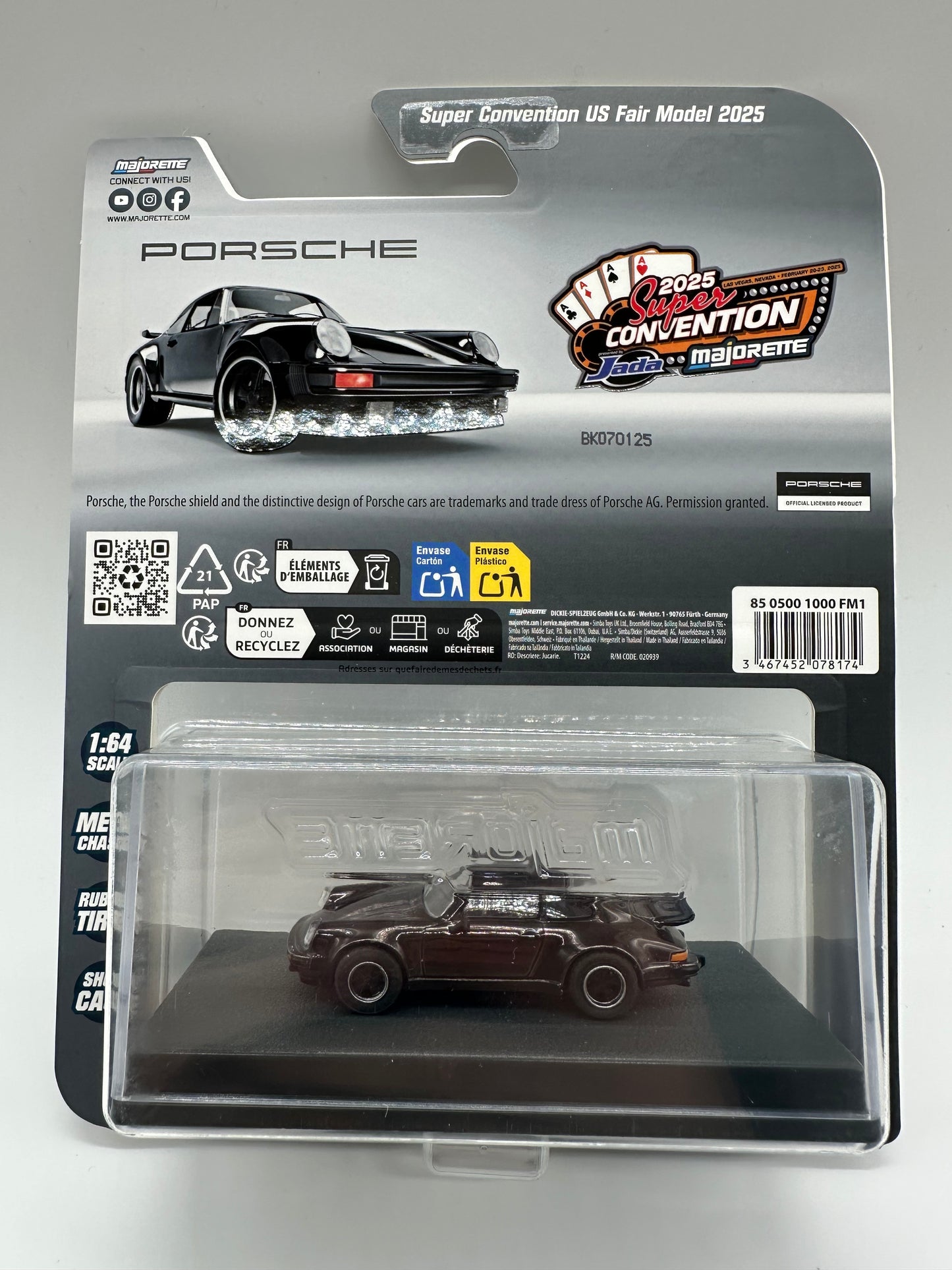 Majorette 2025 Las Vegas SuperCon 1975 Porsche 930 Turbo