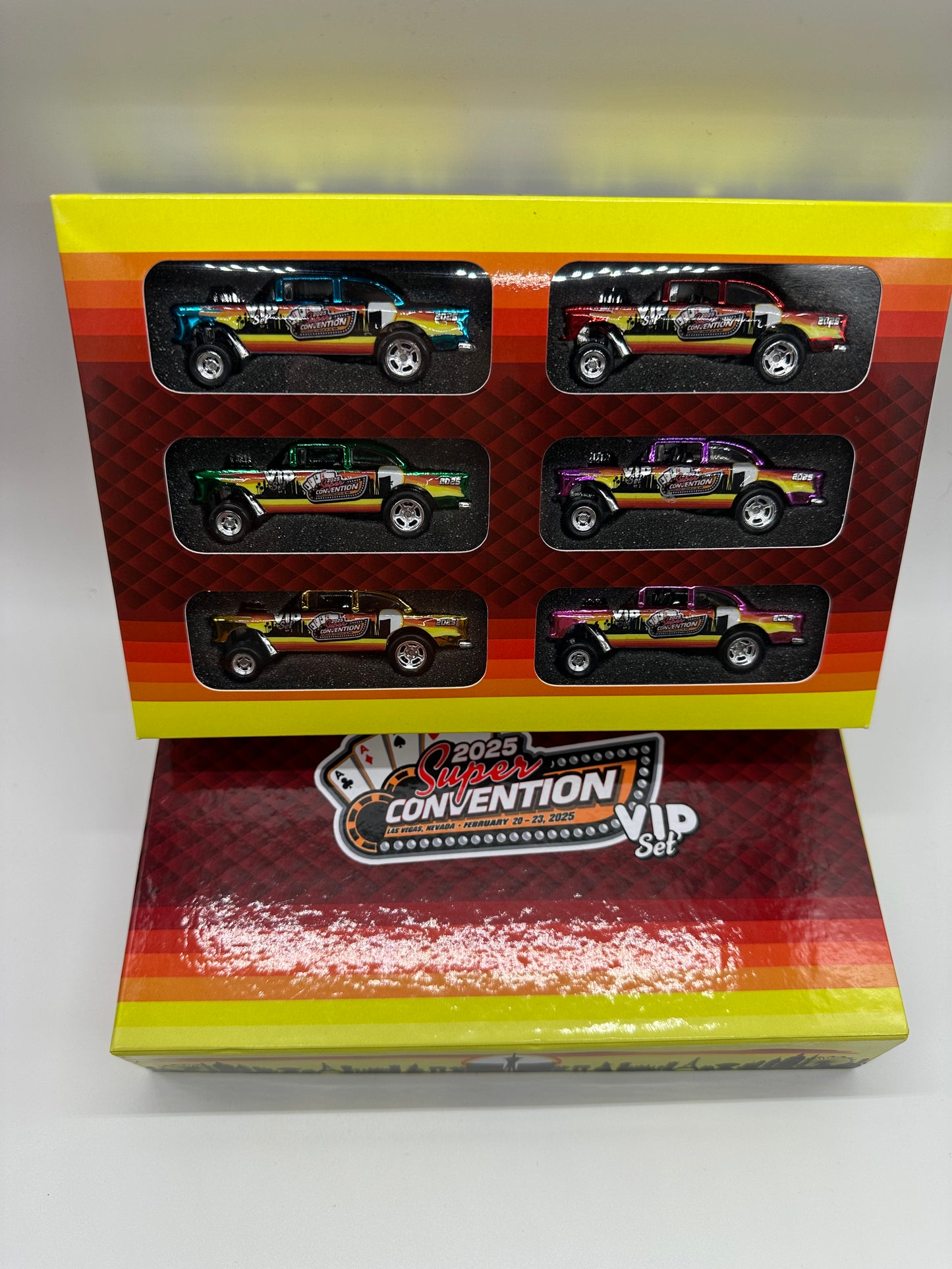 Hot Wheels 2025 Las Vegas SuperCon VIP Only Set 1955 Chevy Gassers
