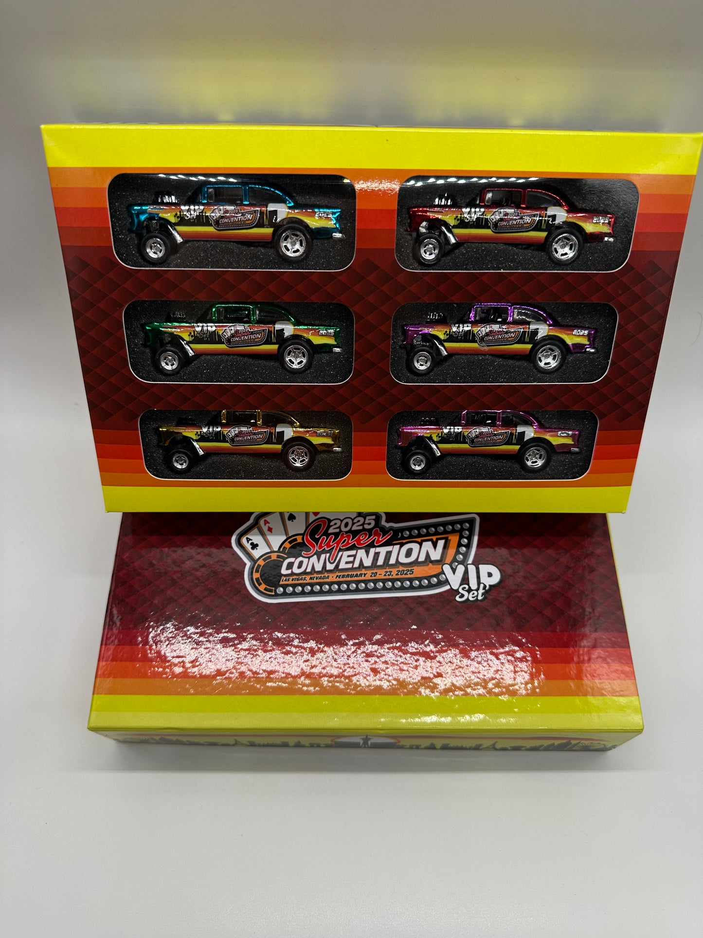 Hot Wheels 2025 Las Vegas SuperCon VIP Only Set 1955 Chevy Gassers
