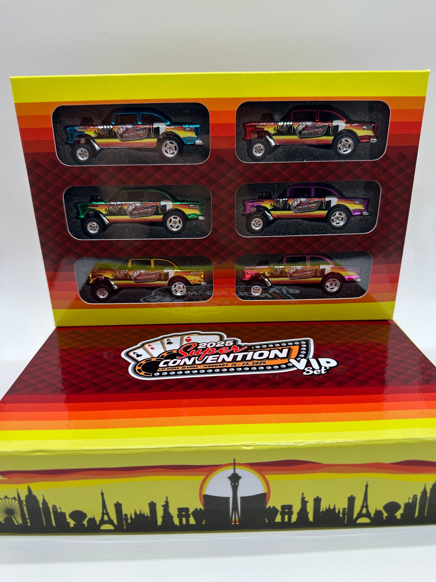 Hot Wheels 2025 Las Vegas SuperCon VIP Only Set 1955 Chevy Gassers