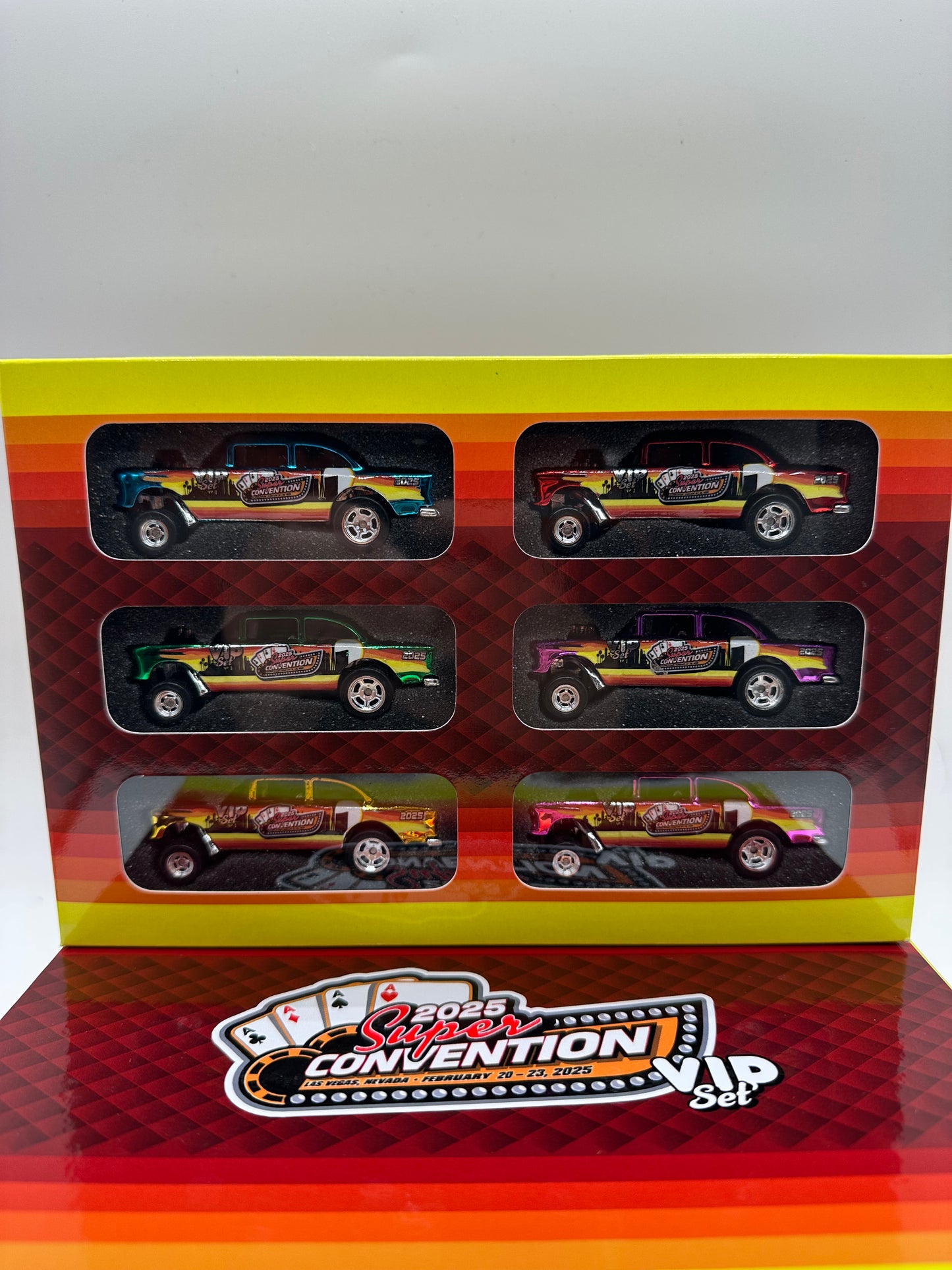 Hot Wheels 2025 Las Vegas SuperCon VIP Only Set 1955 Chevy Gassers