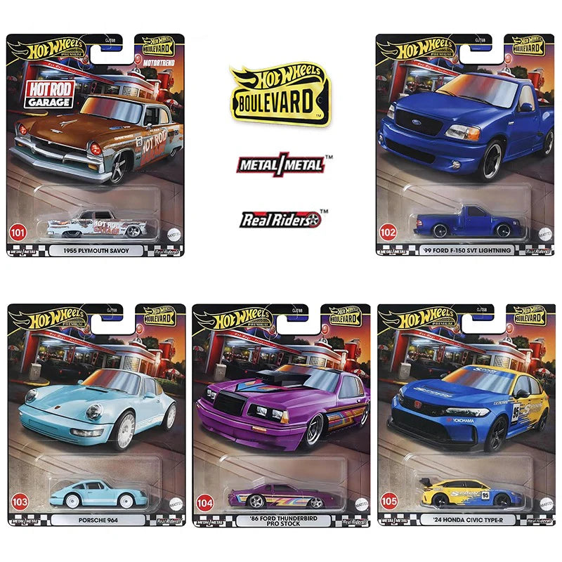 Hot Wheels 2024 Premium Boulevard Set Of 5 101 105 Redline Diecast