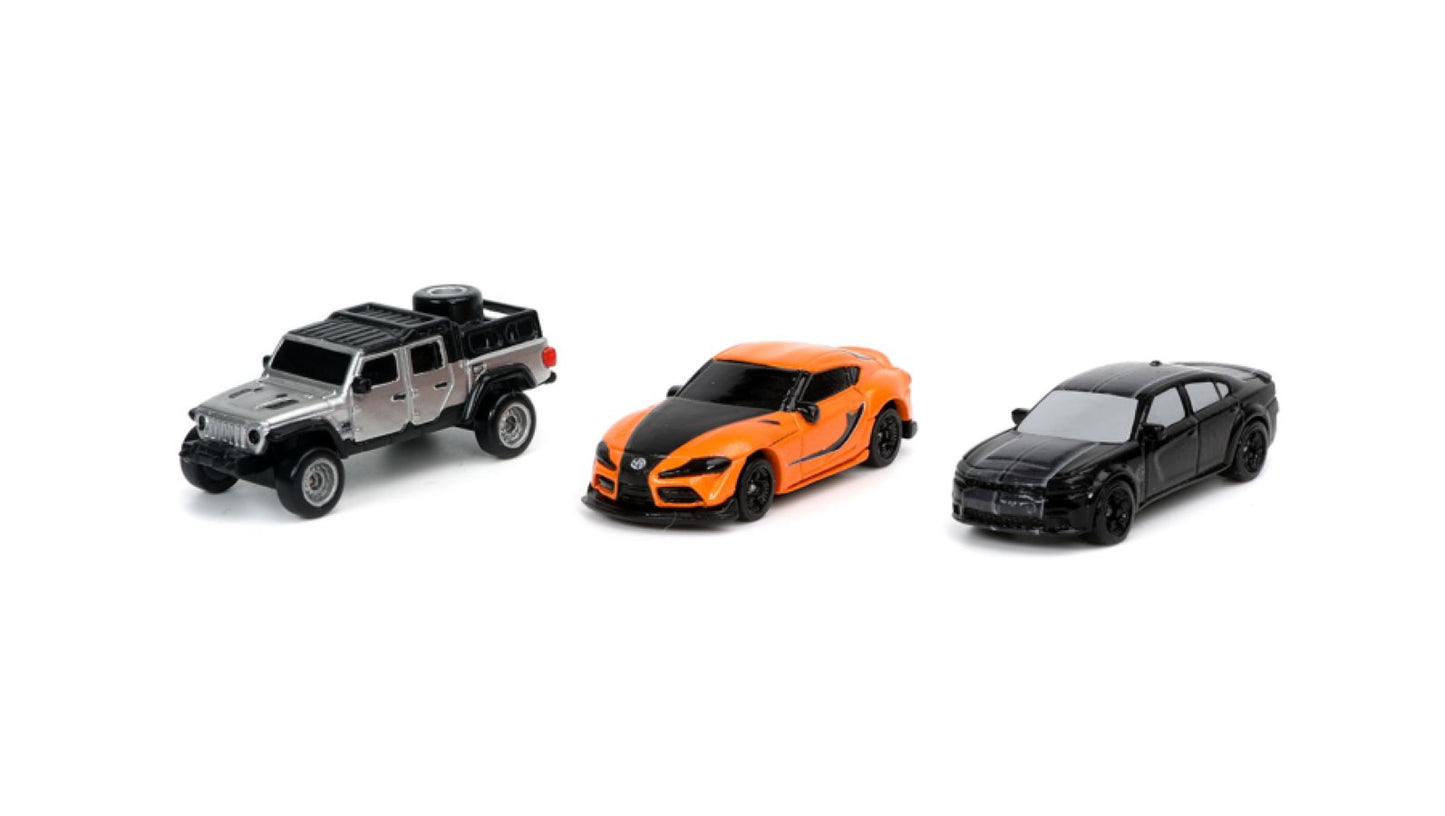 Jada Toys Fast & Furious Nano Die Cast Cars 3 Pack V1