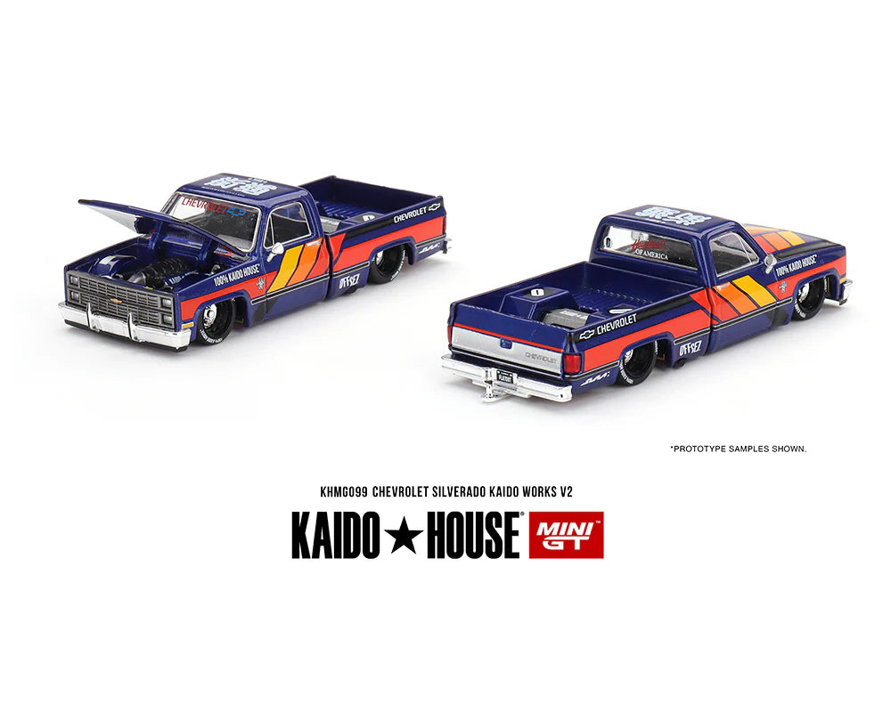 Kaido House x Mini GT Chevrolet Silverado Kaido Works V2 - KHMG099