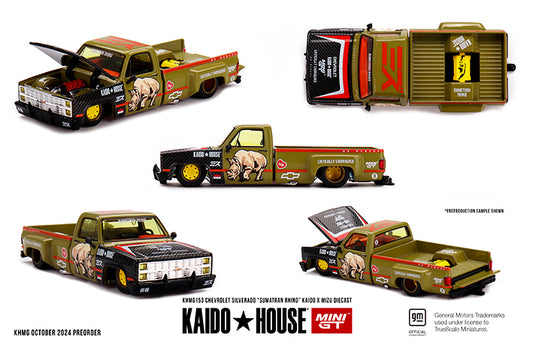 **PRE ORDER** Kaido House x Mini GT Chevrolet Silverado  “Sumatran Rhino”  KAIDO x MIZU Diecast - KHMG153
