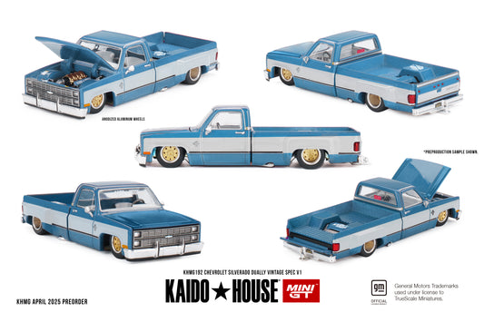 **PRE ORDER** Kaido House x Mini GT Chevrolet Silverado Dually Vintage Spec V1 - KHMG192