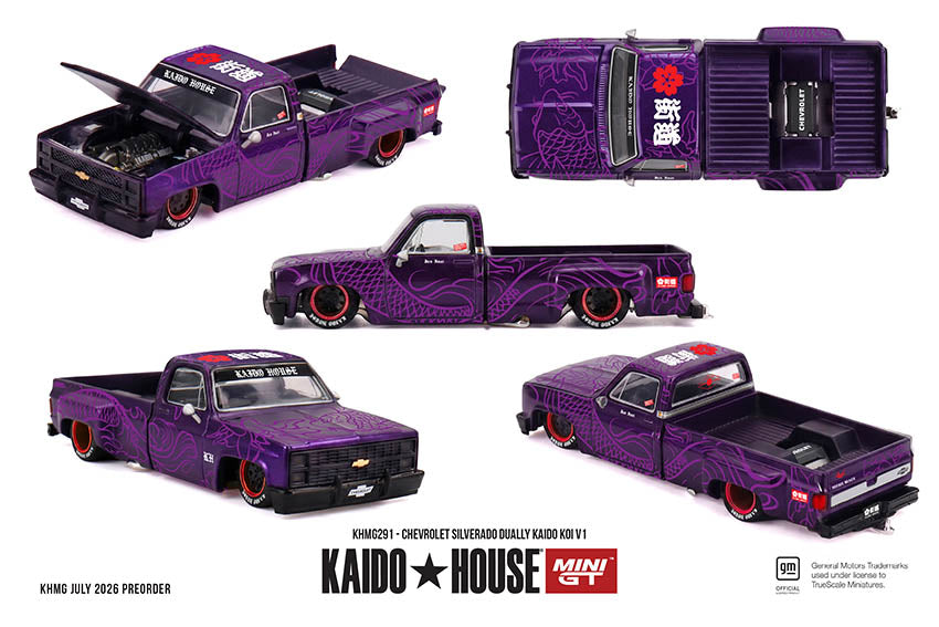 **PRE ORDER** Kaido House x Mini GT Chevrolet Silverado Dually KAIDO Koi V1 KHMG291