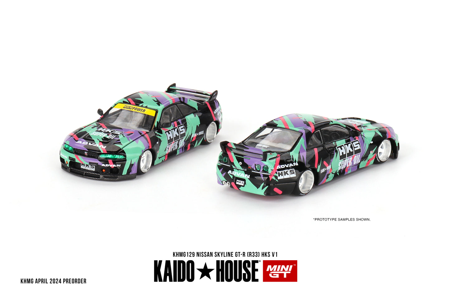 Kaido House x Mini GT Nissan Skyline R33 GTR HKS V1 - KHMG129