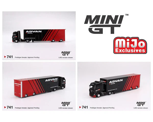 Mini GT Mercedes-Benz Actros w/ Racing Transporter "ADVAN"