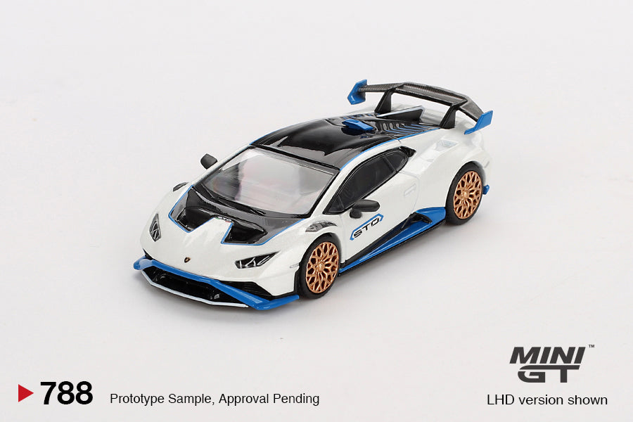 **PRE ORDER** Mini GT Lamborghini Huracán STO Bianco Asope