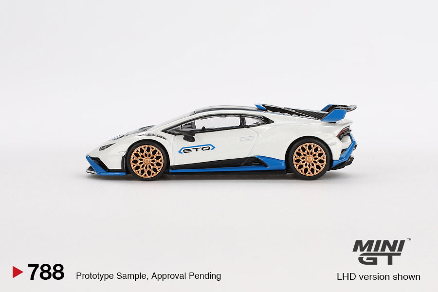 **PRE ORDER** Mini GT Lamborghini Huracán STO Bianco Asope