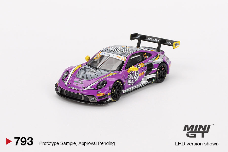 Pre Order Mini GT Porsche 911 GT3 R #27 HubAuto Racing 2023 FIA GT World Cup 70th Macau Grand Prix