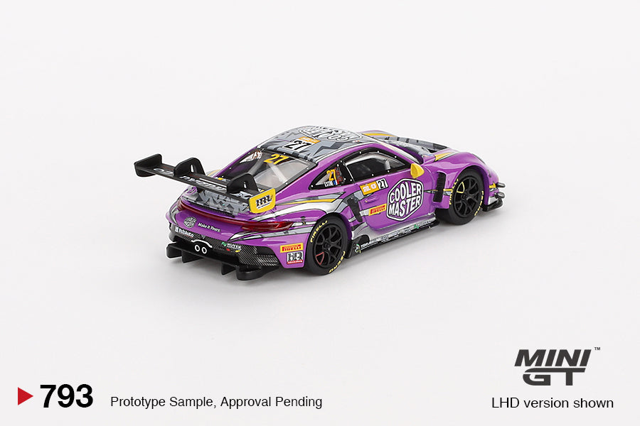 Pre Order Mini GT Porsche 911 GT3 R #27 HubAuto Racing 2023 FIA GT World Cup 70th Macau Grand Prix