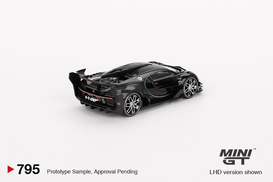 Pre Order Mini GT Bugatti Vision Gran Turismo Black