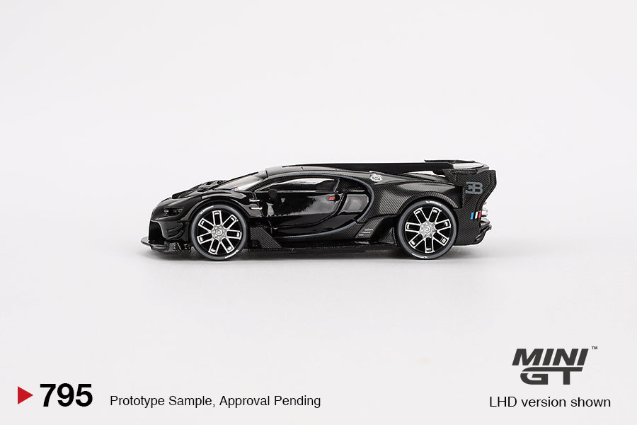 Pre Order Mini GT Bugatti Vision Gran Turismo Black