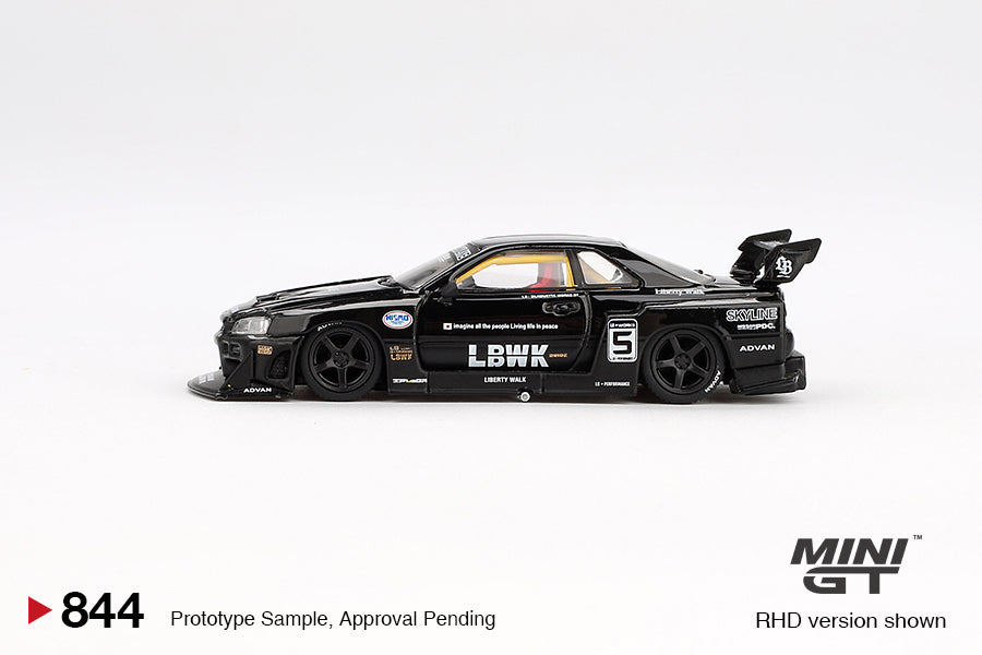 **PRE ORDER** Mini GT Nissan LB-ER34 Super Silhouette Skyline Black