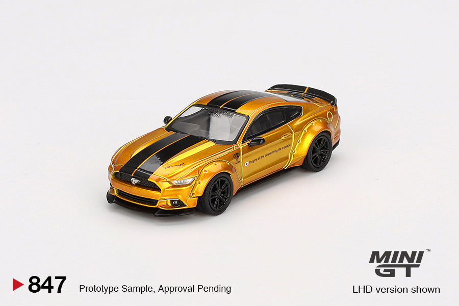 **PRE ORDER** Mini GT LB-WORKS FORD MUSTANG LB Gold
