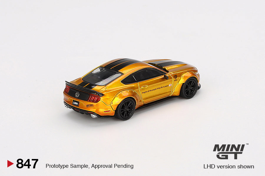 **PRE ORDER** Mini GT LB-WORKS FORD MUSTANG LB Gold