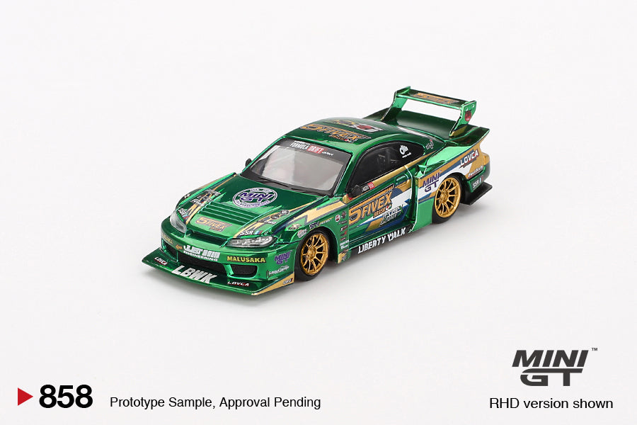 **PRE ORDER** Mini GT Nissan LB-Super Silhouette S15 SILVIA LBWK 2024 Fausto Racing