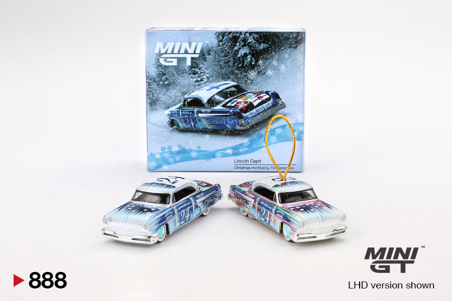 **PRE ORDER** Mini GT Lincoln Capri Christmas Hot Rod by Tim Sadchikov 2024 Christmas Edition Limited 9999 Pieces