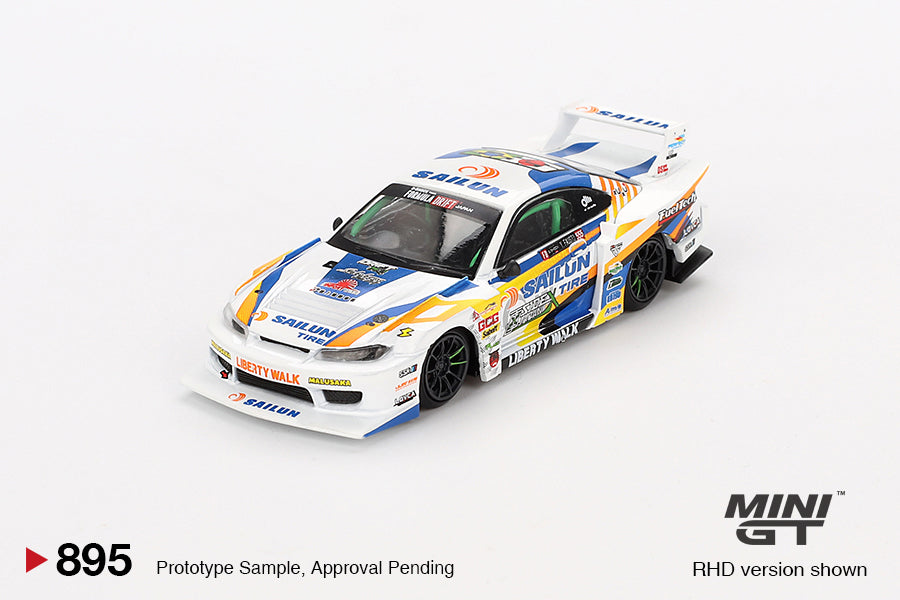 **PRE ORDER** Mini GT Nissan LB-Super Silhouette S15 SILVIA #555 2023 Formula Drift Japan