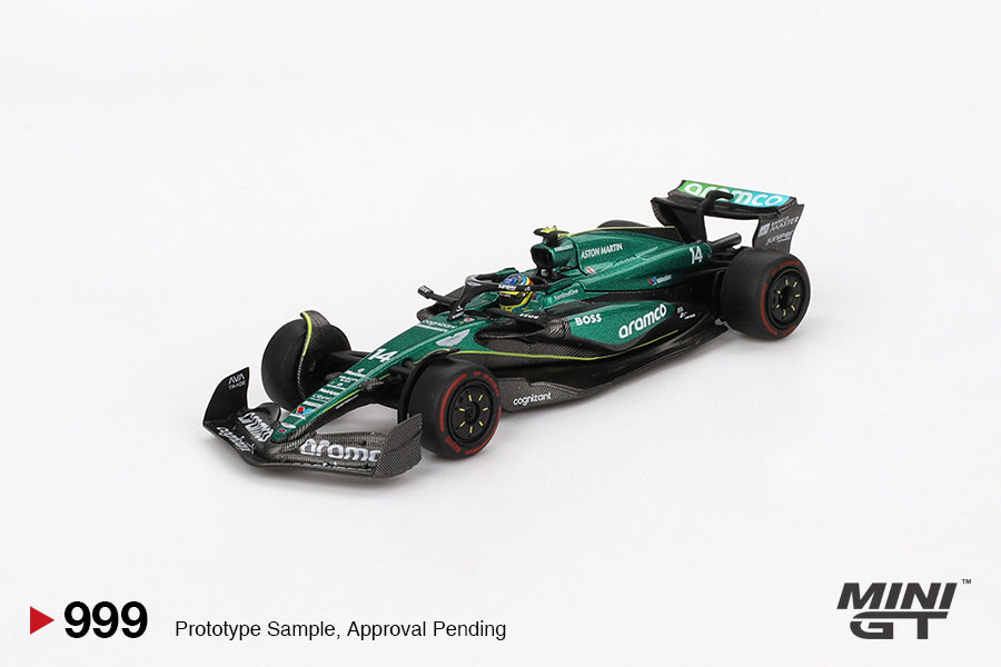 **PRE ORDER** Mini GT Aston Martin AMR24 - #14 Fernando Alonso - 2024 F1 2024 Bahrain GP