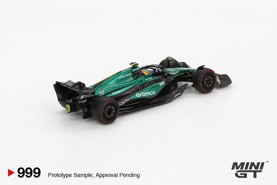 **PRE ORDER** Mini GT Aston Martin AMR24 - #14 Fernando Alonso - 2024 F1 2024 Bahrain GP