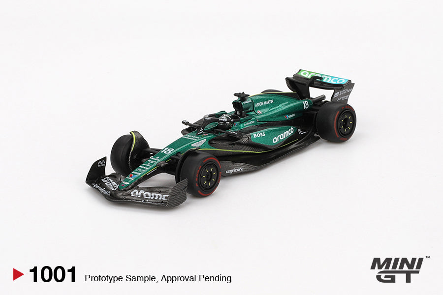 **PRE ORDER** Mini GT Aston Martin AMR24 - #18 Lance Stroll - 2024 F1 2024 Bahrain GP