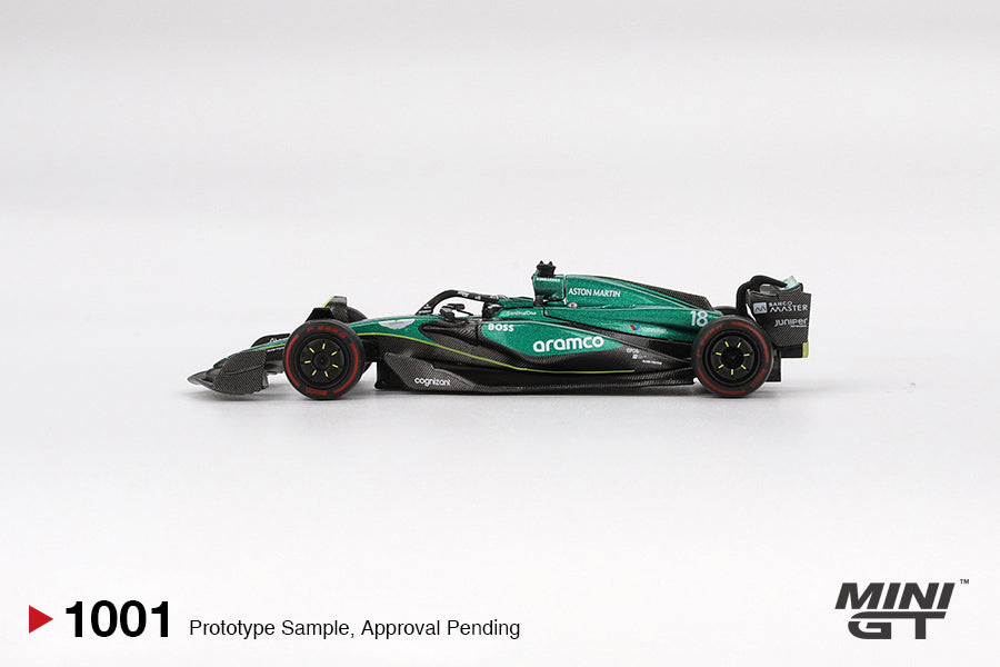 **PRE ORDER** Mini GT Aston Martin AMR24 - #18 Lance Stroll - 2024 F1 2024 Bahrain GP
