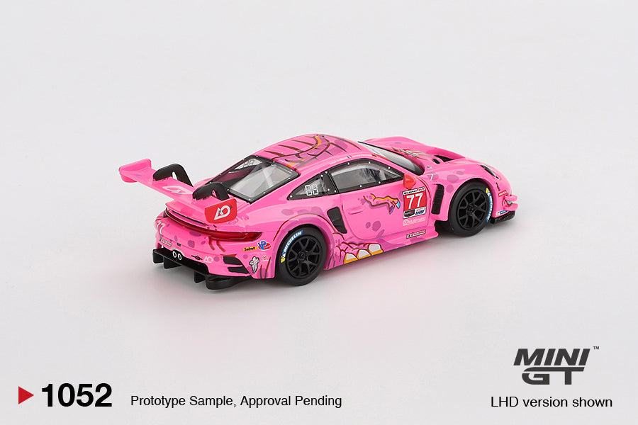**PRE ORDER** Mini GT Porsche 911 GT3 R #77 AO Racing 2024 IMSA Road America Roxy - MGT01052-L