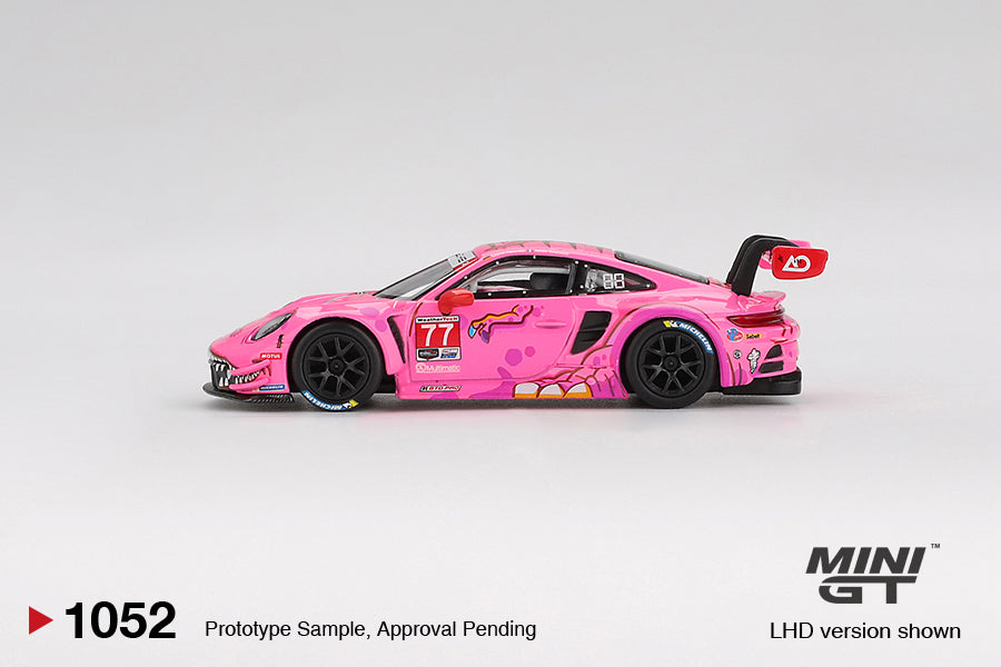**PRE ORDER** Mini GT Porsche 911 GT3 R #77 AO Racing 2024 IMSA Road America Roxy - MGT01052-L