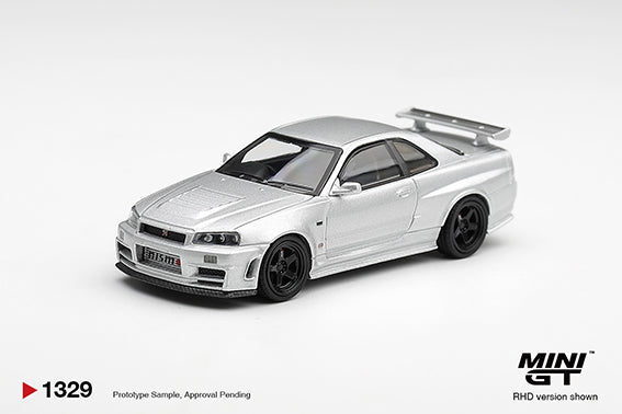 **PRE ORDER** Mini GT Nissan NISMO R34GT-R Z-tune Z-Tune Silver - MGT01329