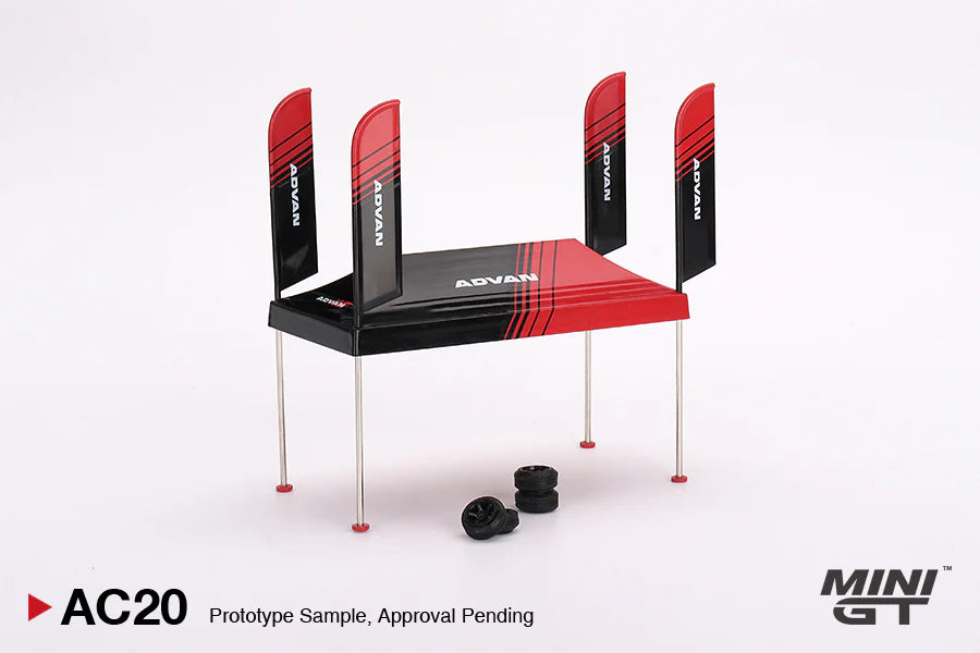Mini GT Service Paddock Tent Advan