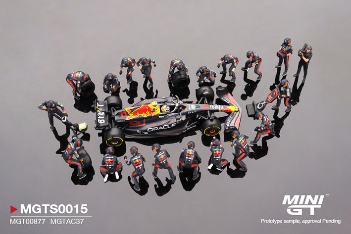 **PRE ORDER** Oracle Red Bull Racing RB19 #11 Sergio Pérez 2023 F1 2023 Japanese Grand Prix Pit Crew Set Limited Edition 5000 Sets